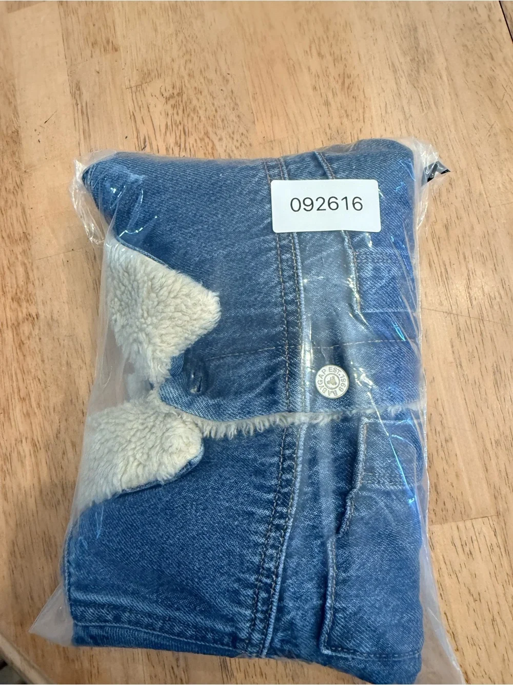 GAP Baby Sherpa Bear Icon Denim Jacket